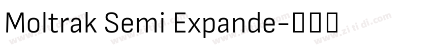 Moltrak Semi Expande字体转换